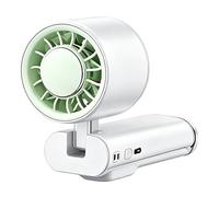 Handheld Fan - 199 Speed Low Noise Rechargeable Cooling Device, 4000mAh Foldable Personal Air Fan for Strong Summer Ventilation | Portable Electric Handheld Cooler for Beach Vacation Outdoor Indoor