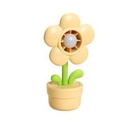 Handheld Fan Flower Pot design rechargeable USB 3 vitesses Ventilateur de bureau réglable pour , étudiants, chambre à coucher, voiture, plage, extérieur, cuisine, salle de classe, 16 cm