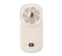 Handheld Fan, Folding Blower, Desktop Cooler, Digital Display, 3.14x1.14x6.49 inches, Portable Design, Indoor Outdoor, Rechargeable, for Hot Weather, Compact, Personal, Travel, Office, Summer Use