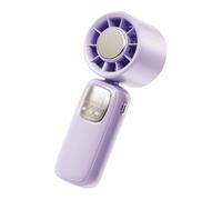 Handheld Fan, Personal Small Fan, LED Display Cooling Device, Foldable Compact Design, Adjustable Speed Settings, Ideal for Travel, Hiking, Makeup, Outdoor Activities, Vacation, Commutes, Working