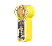Handheld Fan, Portable Personal High-speed Turbine Fan SOS Flashing Light Ice Feeling 100-Level Speeds Mini Personal Pocket Fans for Home/Office/Travel/Summer/Concerts/Camping