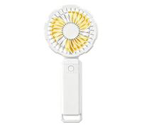 Handheld Fan - Rechargeable 3 Speed Adjustable Cooler Makeup Eyelash Dryer