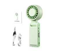 Handheld Fan Rechargeable - 4-in-1 Mini Clip Fan | 5-Speed LED Digital Display | Powerful Personal Fans | For Outdoor, Travel, Camping, Beach, Sports, Desk, Hiking, Fishing, Summer, Offices