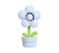 Handheld Fan Rechargeable - ABS 6.34in Flower Pot Shape USB Portable Cooler | 3 Speed Wind Blower, Mini Cooling Fans , Night Light Desk Fan For Travel Kids Students Bedroom Car Beach Outdoor Use