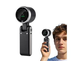 Handheld Fan - Silencieux Foldable Neck Wind Blower, Rechargeable Pocket | Smart Ice Compress Phone Holder Feature | Beach Truck Kitchen Tent School, Built-In Power Bank Multipurpose Cooling Appliance