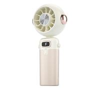 Handheld Fan - USB rechargeable 4800 mAh | Mini ventilateur portable 3 en 1 avec banque d'alimentation et flashlight, taille de poche pliante, 20 heures Battery Life, moteur silencieux et brushless