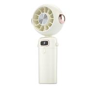 Handheld Fan - USB rechargeable 4800 mAh | Mini ventilateur portable 3 en 1 avec banque d'alimentation et flashlight, taille de poche pliante, 20 heures Battery Life, moteur silencieux et brushless