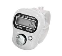 Handheld Finger Clicker - Electronic Tally Counter, LCD Display Ring | Portable Finger Counting Device, Digital Ticker for Goods Crochet Events Workouts Sports School Swimming Men Women Kids