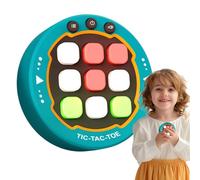 Handheld Game, Thinking Trainer, Strategy Board, Connect 3 Classic, 2,87 x 0,98 Inches, Grid Based Play, Educational Toy, Brain Development, 3 in a Row Game for Kids Ages 3 to 5