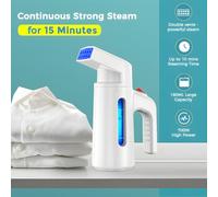 Handheld Garment Steamer puissant CHAUFFICATION FAST Efficace Portable Élire des voyages de bureau à domicile Wrinkle (Bouchon UE)