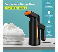Handheld Garment Steamer puissant CHAUFFICATION FAST Efficace Portable Élire des voyages de bureau à domicile Wrinkle (Bouchon UE)