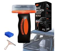 Handheld Glass Oil-Film Remover, 2026 New Car Glass Oil Film Remover, 100g sGlass Emulsion Clear Vision In One Swipe, For Car Windshield, Window And Mirror (1pc)