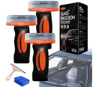 Handheld Glass Oil-Film Remover, 2026 New Car Glass Oil Film Remover, 100g sGlass Emulsion Clear Vision In One Swipe, For Car Windshield, Window And Mirror (3pcs)