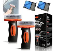 Handheld Glass Oil-Film Remover, 2026 New Glass Emulsion, Hand-Held Glasses Emulsion Cleaner, 100g Glasses Emulsions Windscreen Cleaner, for Clear Driving View (2pcs)