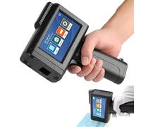Handheld Inkjet Coding Machine, Intelligent Inkjet Printer with 4.3-inch Touchscreen and 600DPI HD Resolution, 2-12.7cm Font Height and Speed 50m/Min, for Warehouse, Logistic, Workshop