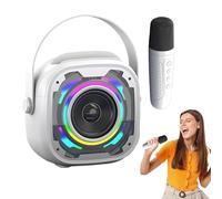 Handheld Karaoke Device, Speaker Set, Singing Microphone with Color Lights, Audio System for Party Use, Music Amplifier with Stylish Design, Portable Karaoke for Events & Gatherings