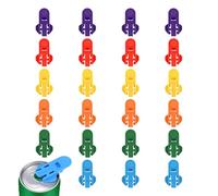 Handheld Lot de 24 ouvre-boîtes pour boîtes et bouteilles | Ustensiles de cuisine dans les couleurs : ouvre-boîte pratique pour la maison, le camping, l'extérieur, le pique-nique, les voyages