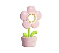 Handheld Mini Portable Fan 3 Speed Wind Blower Device, Compact Size USB Rechargeable Fan, ABS Material Flower Pot Design, Mignon Desktop Personal Cooling Gadget, for Kids Students Bedroom Outdoor Use