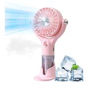 Handheld Misting Fan 21cm 4 Speeds USB Rechargeable Desk Humidifier