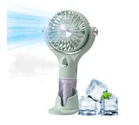 Handheld Misting Fan 21cm 4 Speeds USB Rechargeable Desk Humidifier