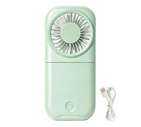 Handheld Personal Fan - 16,9 x 7,9 x 2,8 cm Pliable Rechargeable Wind Blower
