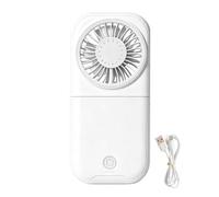 Handheld Personal Fan - 16,9 x 7,9 x 2,8 cm Pliable Rechargeable Wind Blower