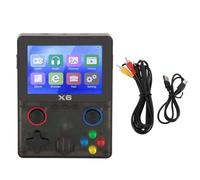 Handheld Retro Game Console, Portable Gaming Device with 35. inch Screen, 32G Memory Card, 2000mAh Battery, Supports 11 Emulators for MD, MAME, CPS, SMD, Dual 3D Rocker (Transparent Black)