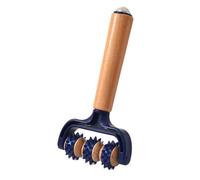 Handheld Roller Massager Wooden Three-Wheeled Neck Massage
