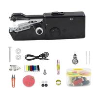 Handheld Sewing Machines, Pureutil Mini Handheld Sewing Machine(Cordless, Portable & Ready-to-Sew), Small Portable Hand Held Sewing Kit Machine for Stitching, Home DIY (Black)