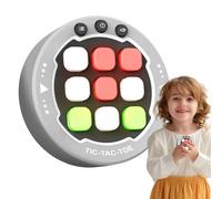 Handheld Thinking Training Board Game, Portable Handhelds Game, Adorable Connect 3 Classic Grid Row Strategy Games, Educational Toy for Kids 5 Years Old, Compact and Fun