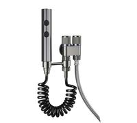 Handheld Toilet Bidet Faucet Rain Sprayer Stainless Steel Dual Button Bidet Sprayer Set Handheld Sprayer Shower Self-Cleaning(Gun Grey Package A)