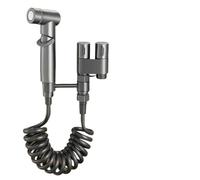 Handheld Toilet Bidet Faucet Sprayer Stainless Steel Bathroom Bidet Spraye Set Hand Sprayer Shower Head Self Cleaning No Punch(Silver)