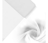 Handi Stitch Rouleau Tulle Blanc en Polyester - 137 cm de Large x 18 m de Long - Toile de Tulle Mariage, Anniversaire, Emballages de Cadeaux, Décorations, Artisanat, Tutu, Costumes