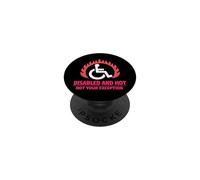 Handicap and Hot Disability Pride Body Positive Confiance PopSockets PopGrip Adhésif