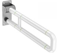 Handicap Barre D'appui Pour Salle De Bain,Barre D’Appui En Acier INOX De Pliable,Rails Muraux Pour Personnes Âgées,Avec 6 Cercles Lumineux Poignée De Support De Sécurité,Anti-Dérapantes A,75CM