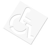 Handicap Pochoir pour parking - Modèle de marquage de trottoir - 111,8 cm - Résistant aux intempéries - Panneau de visibilité - Outil de marquage de voie authentique pour personnes handicapées