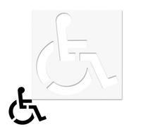 Handicap Stencil - Obstacle Templates, Weather-Resistant High-Visibility Silicone Wheelchair Placard, Handicap Parking Lot Stencils | Wheelchair Symbols For Concrete Pavement Fire Lane A