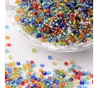 Handicraft Emporium | Perles de rocaille en verre | Doublées | 450 g | 2 mm | Couleurs mélangées