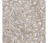 Handicraft Emporium | Perles de rocaille en verre | Doublées | 450 g | 4 mm | Blanc
