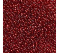 Handicraft Emporium | Perles de rocaille en verre | Doublées | 450 g | 4 mm | Rouge