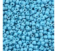 Handicraft Emporium | Perles de rocaille en verre | Rond | 450 g | 3 mm | Bleu ciel clair