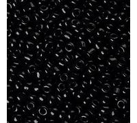 Handicraft Emporium | Perles de rocaille en verre | Rond | 450 g | 3 mm | Noir