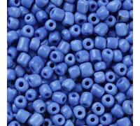 Handicraft Emporium | Perles de rocaille en verre | Rond | 450 g | 4 mm | Bleu bleuet