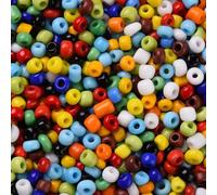 Handicraft Emporium Perles de rocaille en verre | rondes | 450 g | 3 mm | couleurs mélangées