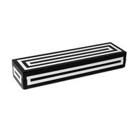 Handicrafts Home Boîte de rangement décorative pour télécommande 10 x 2,5 cm - Boîte de rangement fine avec couvercle pour télécommandes TV, décoration de table basse, boîte d'étagère moderne