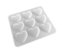 Handicrafts Moule en silicone en forme de cœur pour loisirs créatifs