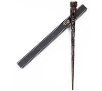 Handicraftviet Baguette Magique en Bois sculpté à la Main en Forme de Chouette de 38,1 cm pour Cosplay, Cadeau Magique pour Enfants et Adultes pour Halloween, Noël et fête d'anniversaire