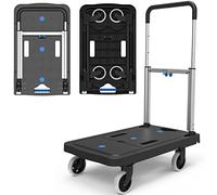 HandiMoova FPT Chariot à Plateforme Pliable Chariot à Main Compact et Robuste; Peu Encombrant; Poignée Télescopique; Capacité de Charge de 135 kg