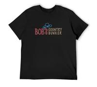 HANDINGMIAO Bob's Country Bunker Blues Bar Club Brothers Symbol I Sign Mens Cotton Tshirt Size M