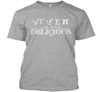HANDINGMIAO I Ate Pie Once&Hellip;and It Was Delicious Nerd Men's T Shirt (Light Gray) Size M